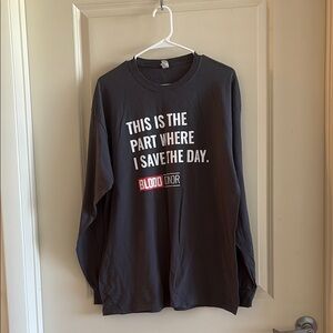 Graphic Long Sleeve Shirt - Black and White